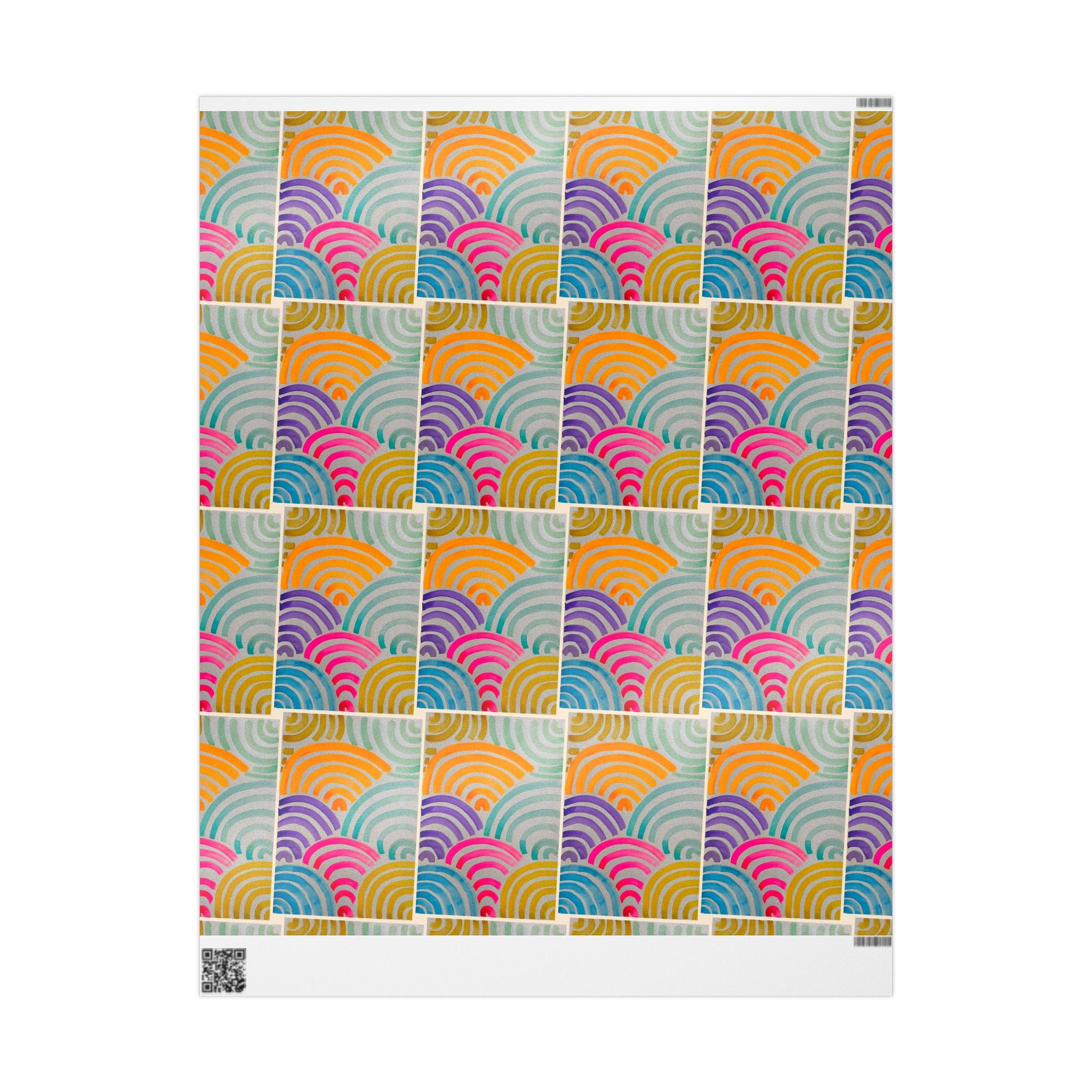 'Neon Arc' - Wrapping Paper