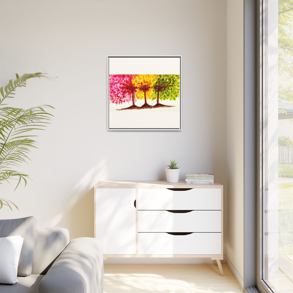 'Serendipity' - Matte Canvas, Framed (Multi-color)