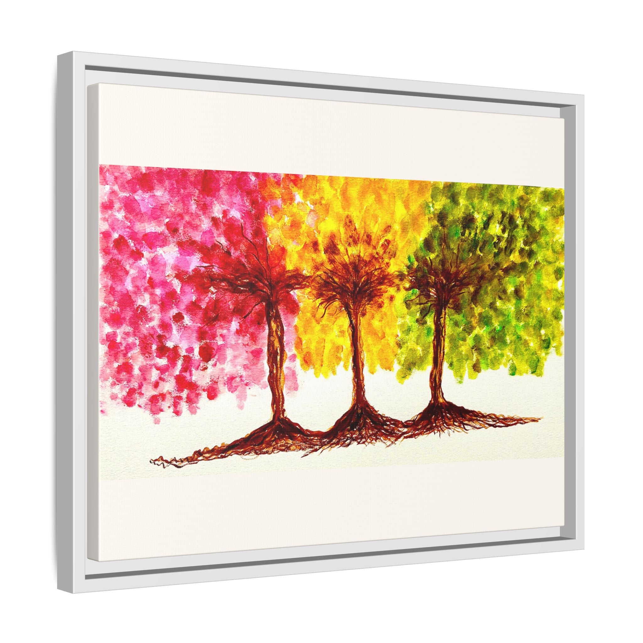 'Serendipity' - Matte Canvas, Framed (Multi-color)