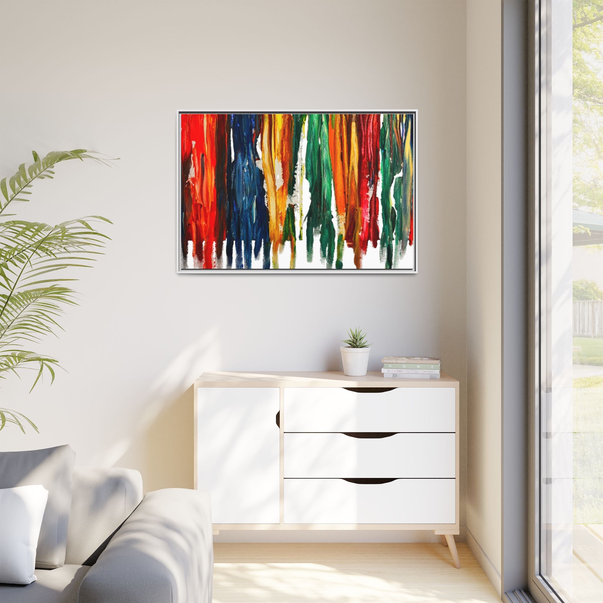 Matte Canvas, Framed (Multi-color)