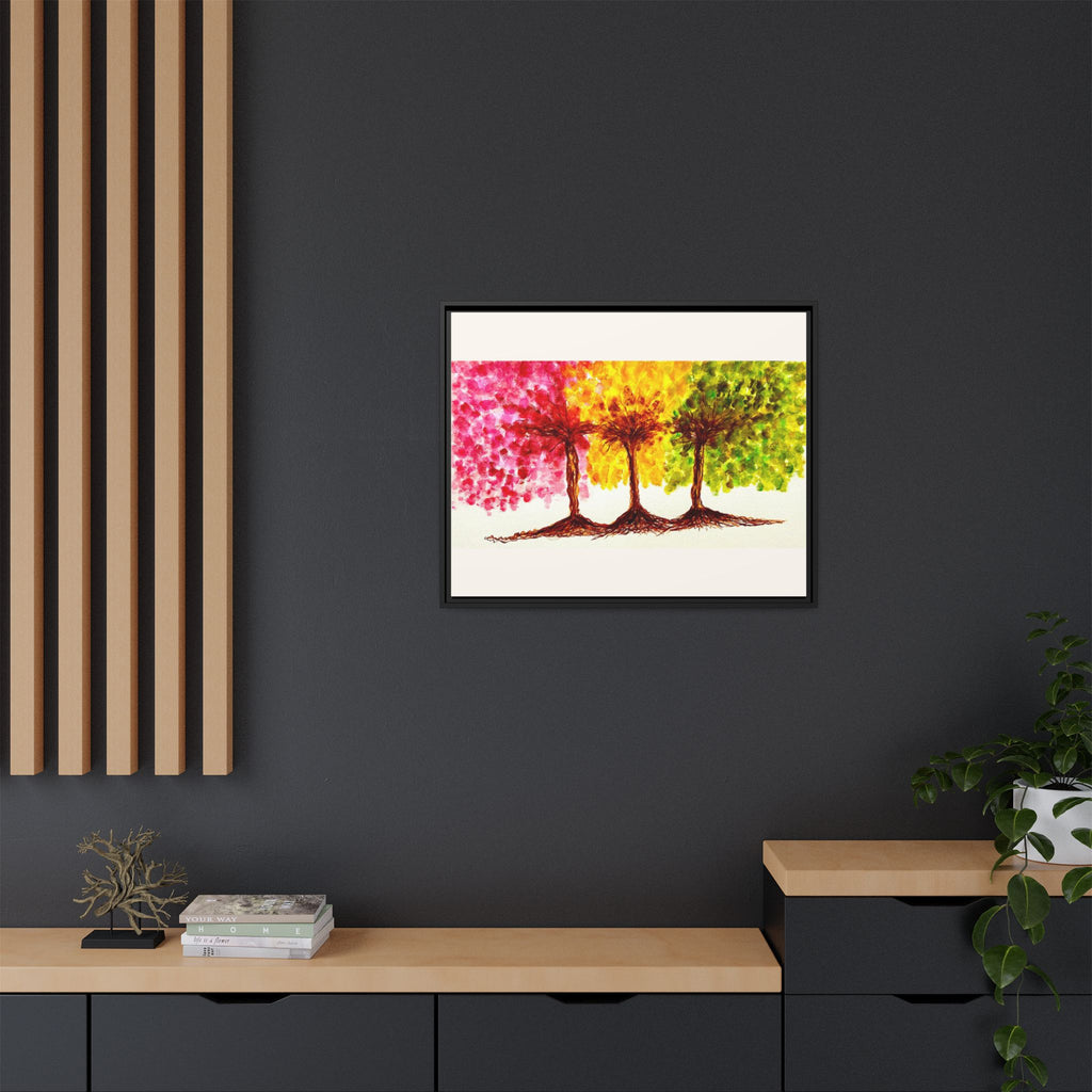 'Serendipity' - Matte Canvas, Framed (Multi-color)