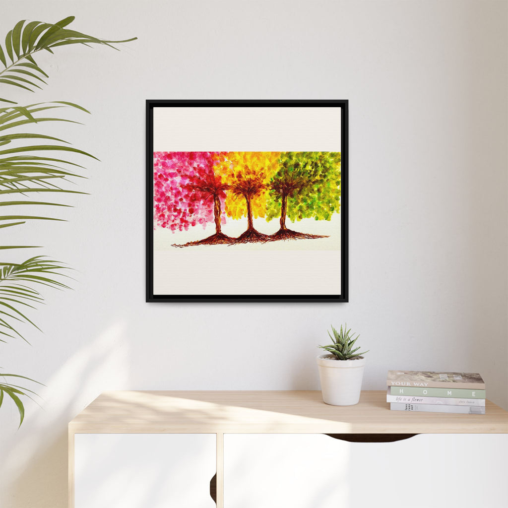 'Serendipity' - Matte Canvas, Framed (Multi-color)