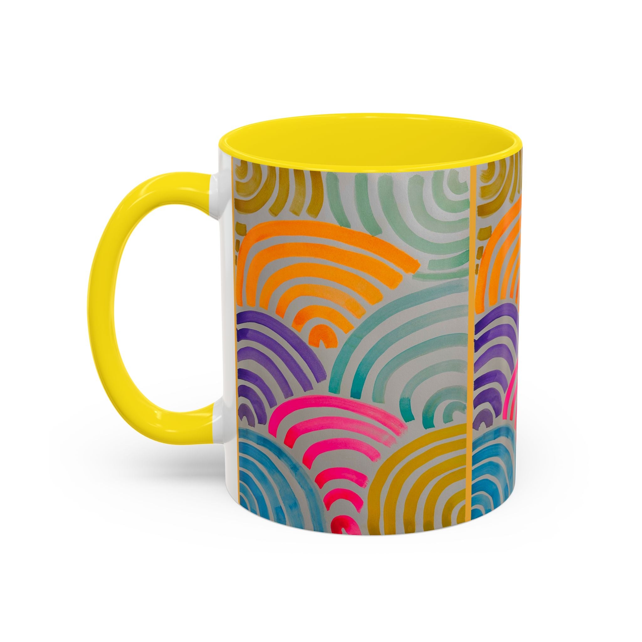 'Neon Arc' - Accent Coffee Mug (11, 15oz)