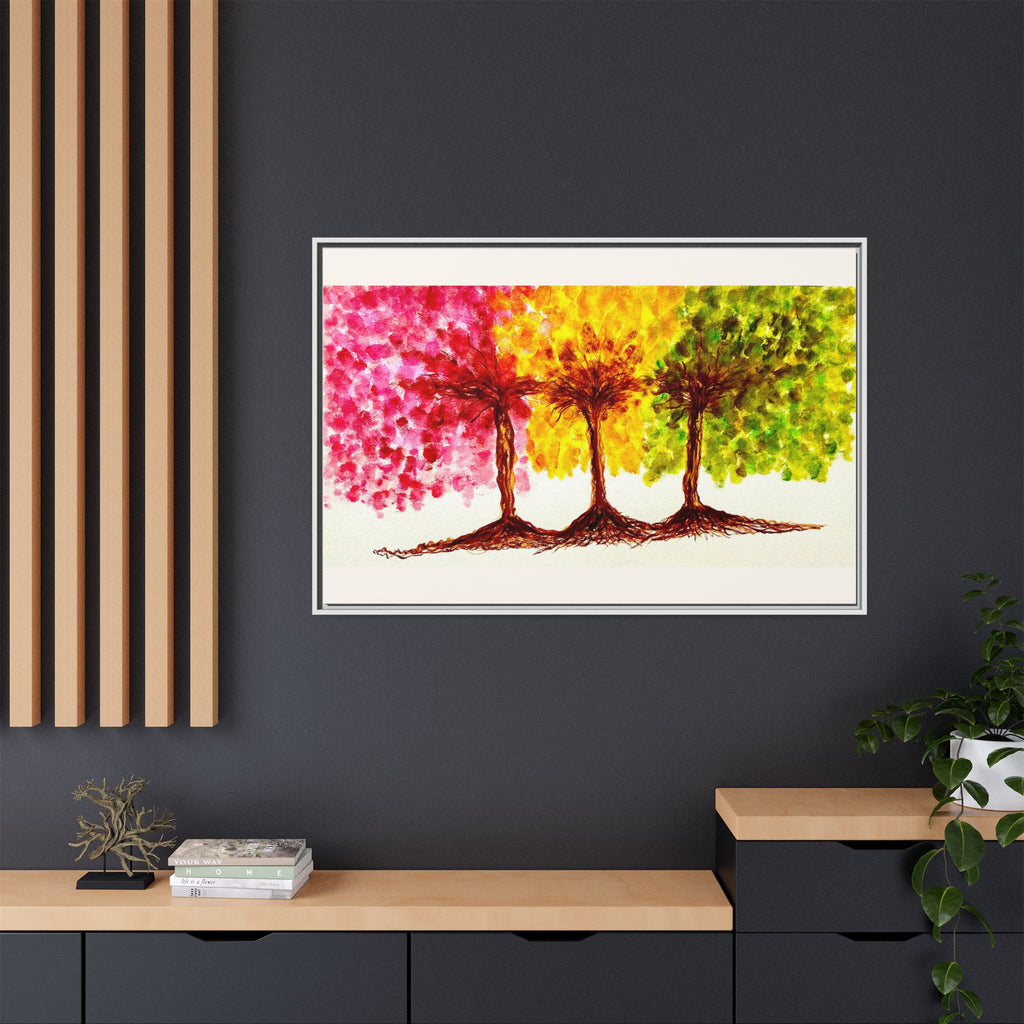 'Serendipity' - Matte Canvas, Framed (Multi-color)