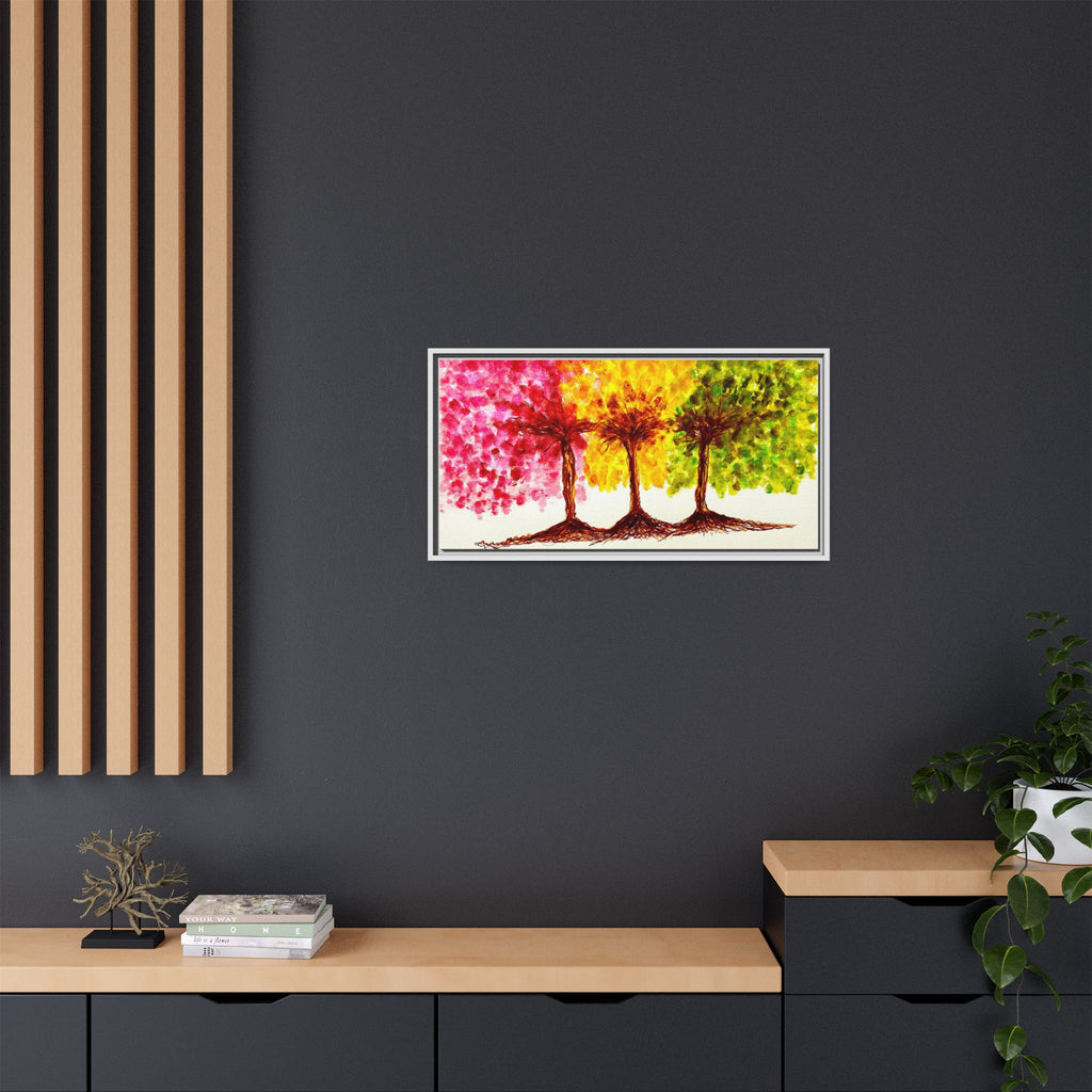 'Serendipity' - Matte Canvas, Framed (Multi-color)