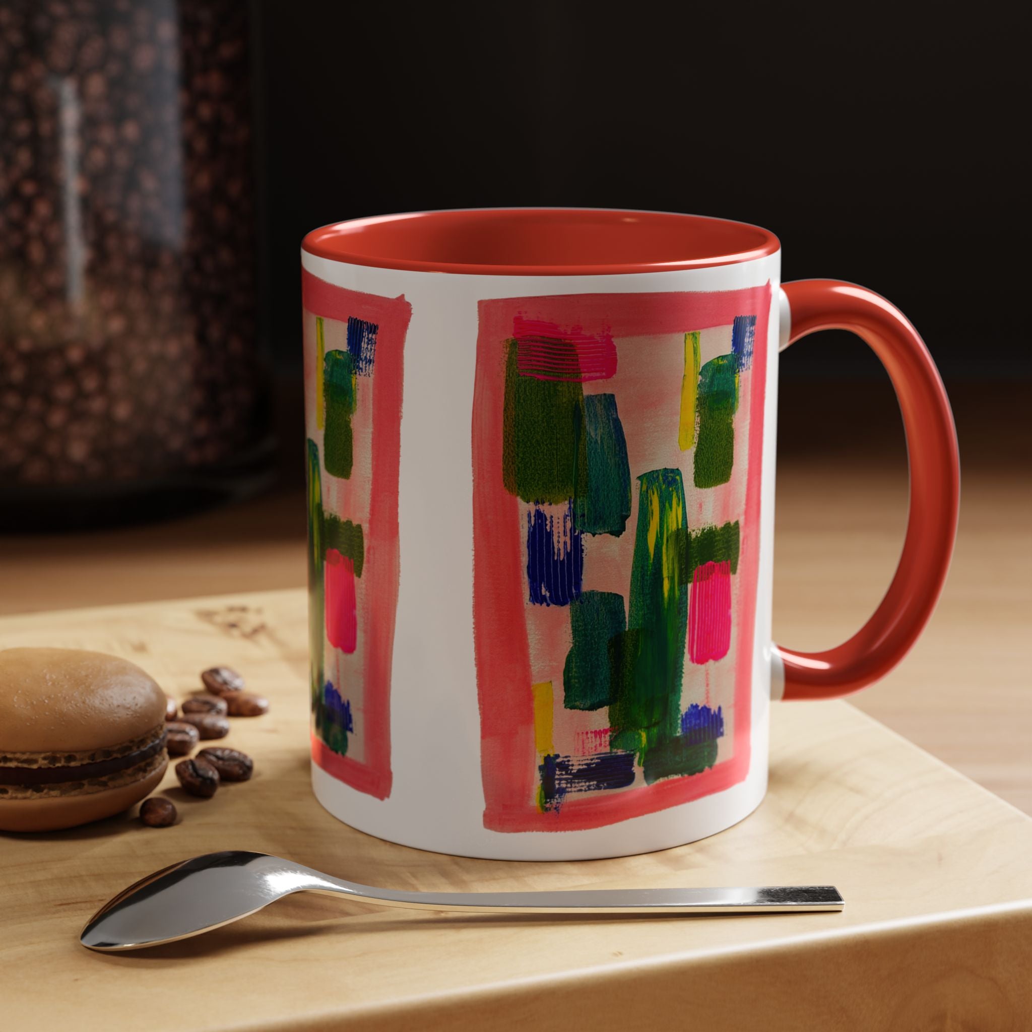 'Love at first sight' - Accent Coffee Mug (11, 15oz)