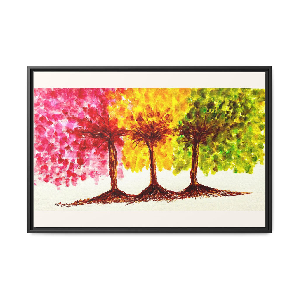 'Serendipity' - Matte Canvas, Framed (Multi-color)