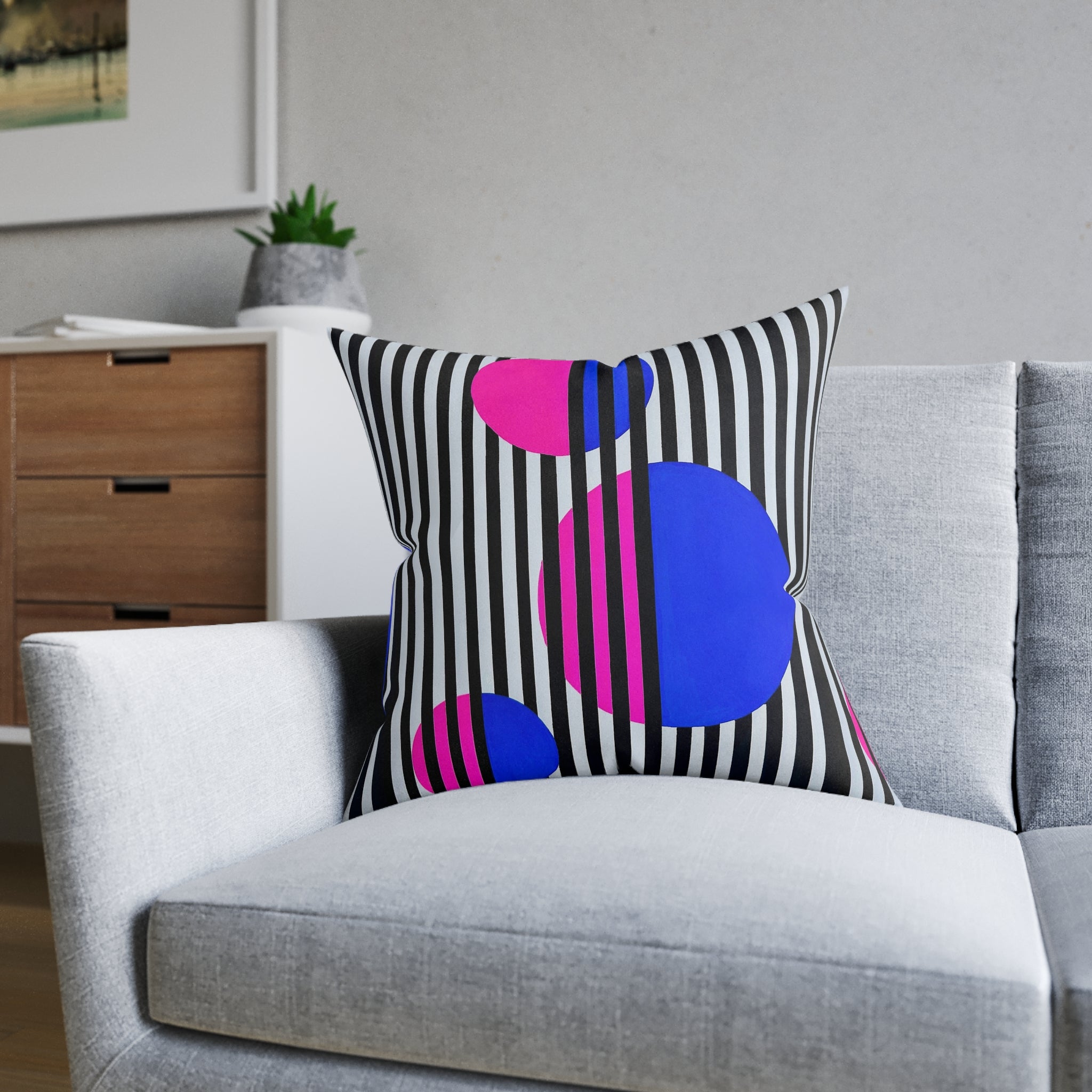 'Play on P' - Square Pillow