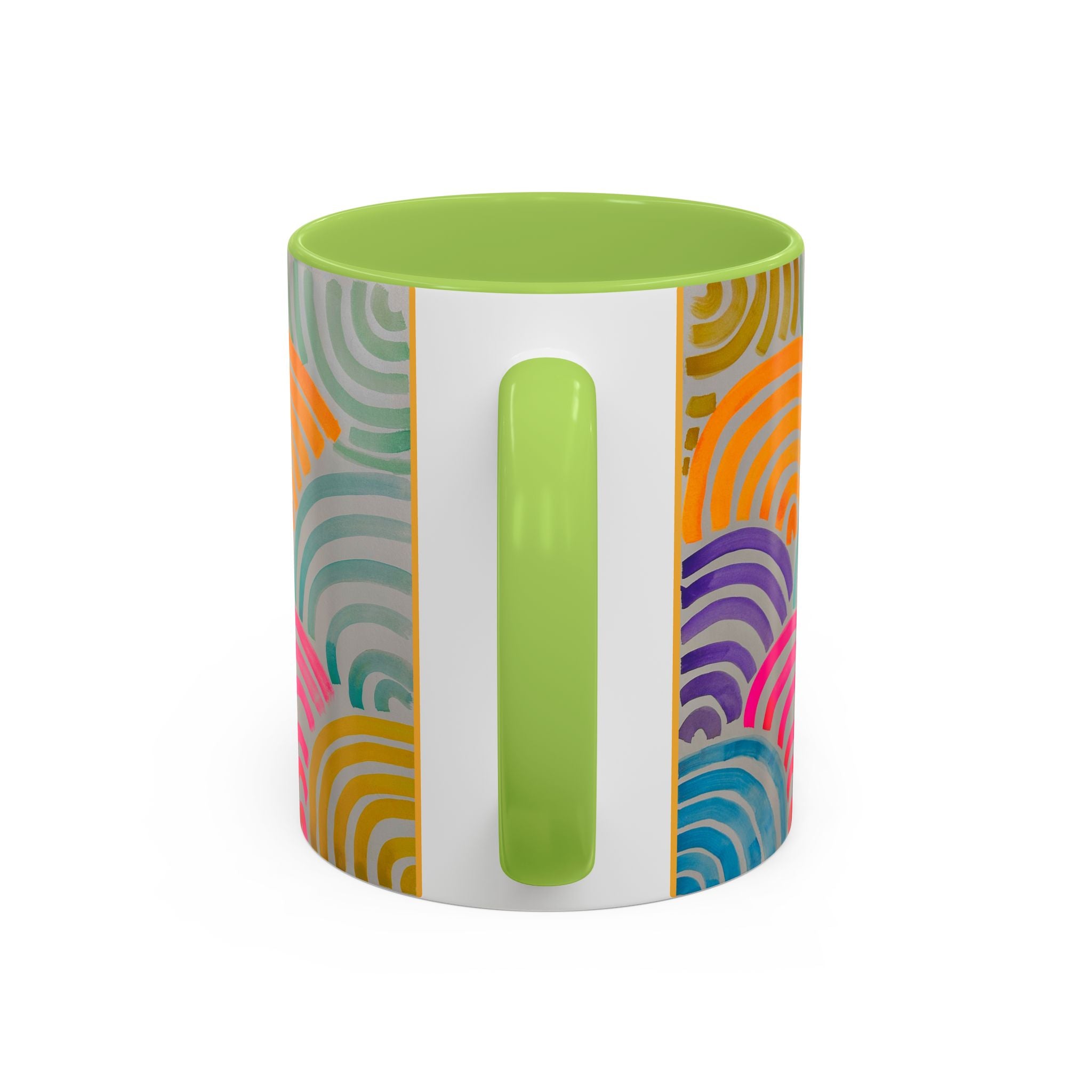 'Neon Arc' - Accent Coffee Mug (11, 15oz)
