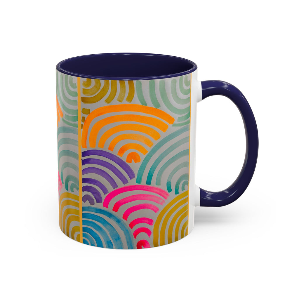 'Neon Arc' - Accent Coffee Mug (11, 15oz)