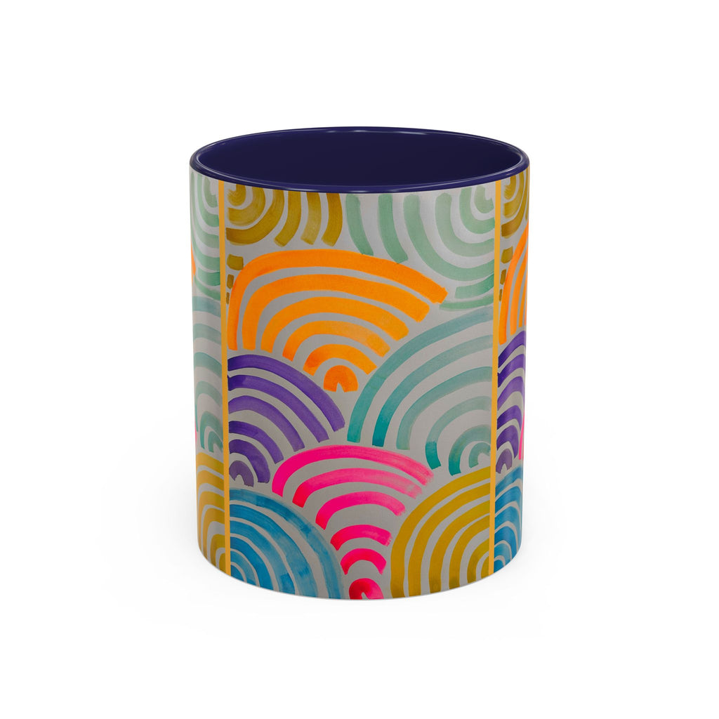 'Neon Arc' - Accent Coffee Mug (11, 15oz)