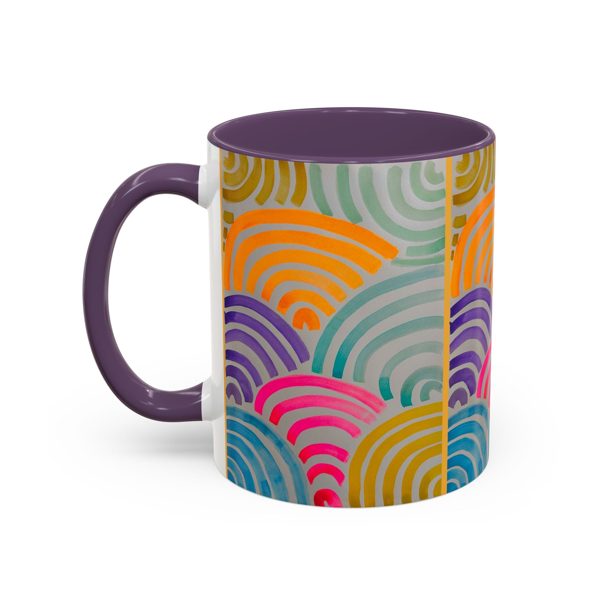 'Neon Arc' - Accent Coffee Mug (11, 15oz)