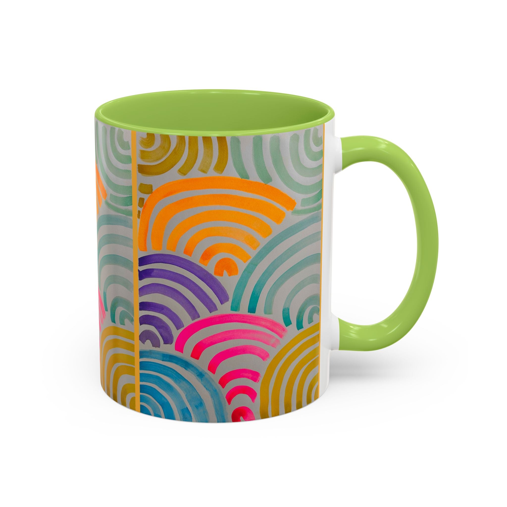'Neon Arc' - Accent Coffee Mug (11, 15oz)