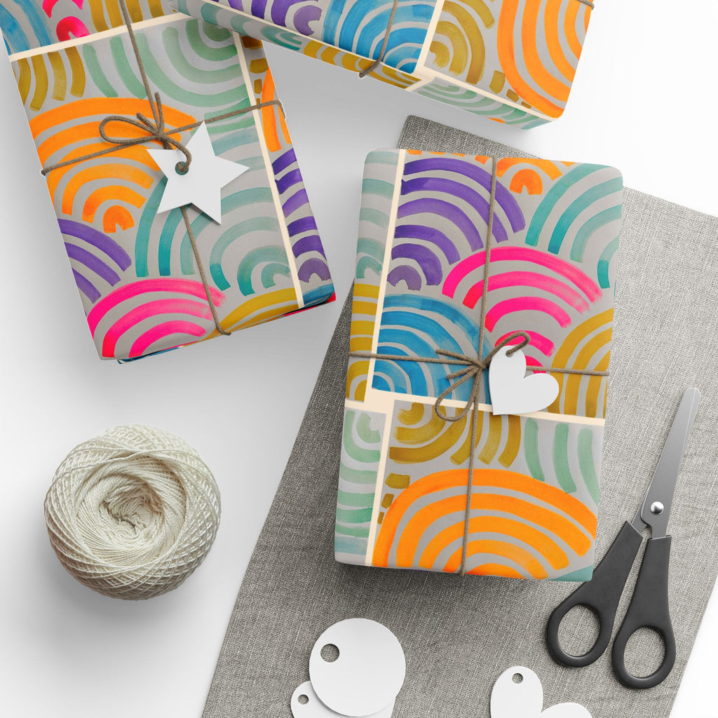 'Neon Arc' - Wrapping Paper