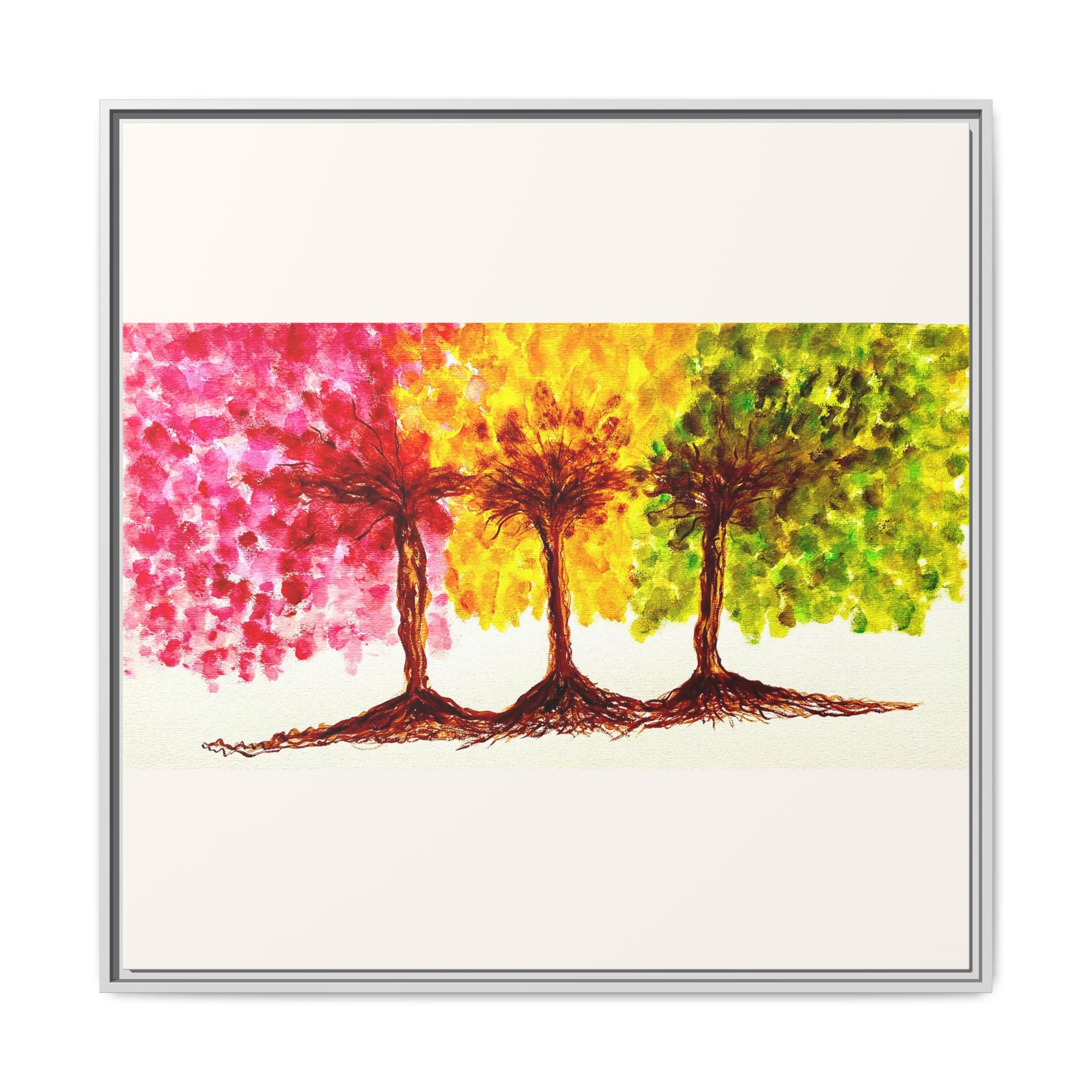 'Serendipity' - Matte Canvas, Framed (Multi-color)