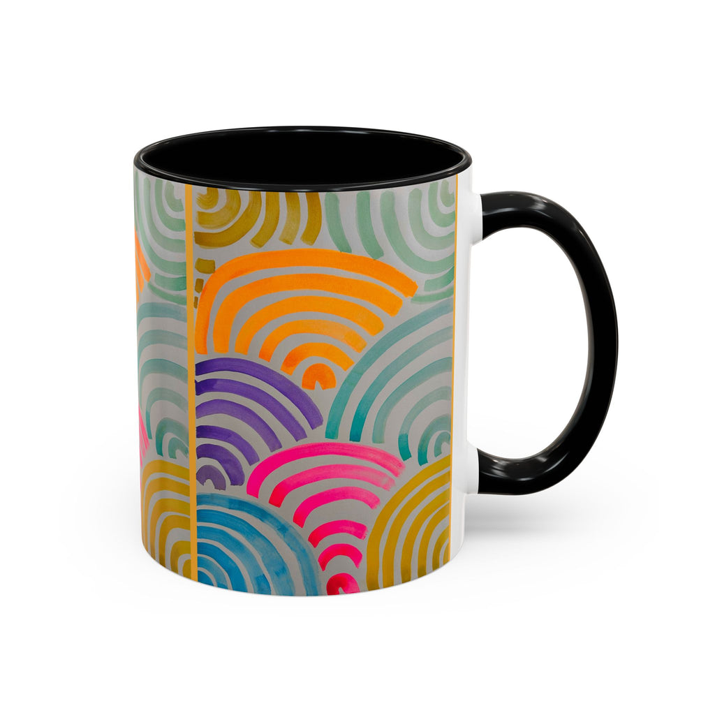 'Neon Arc' - Accent Coffee Mug (11, 15oz)