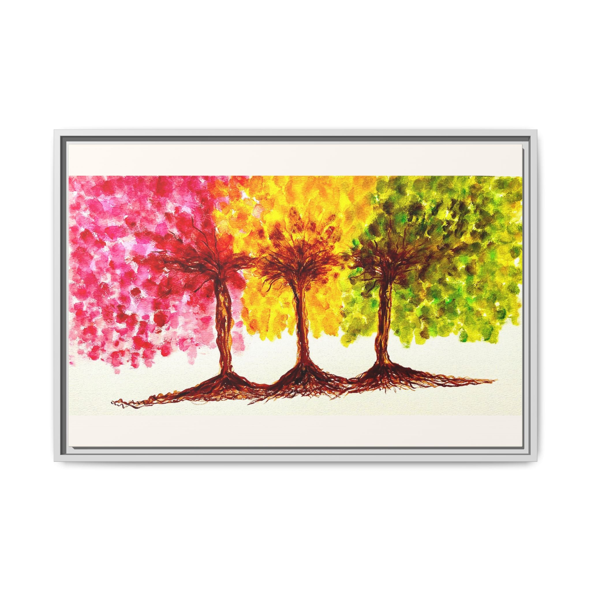 'Serendipity' - Matte Canvas, Framed (Multi-color)