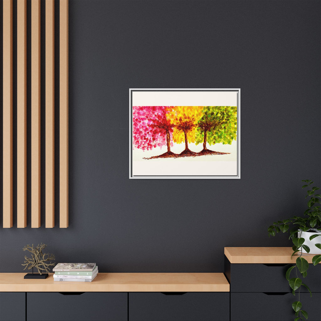 'Serendipity' - Matte Canvas, Framed (Multi-color)