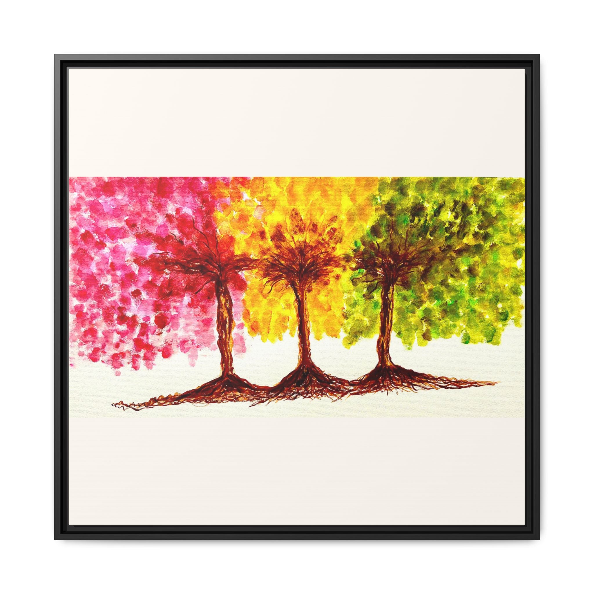 'Serendipity' - Matte Canvas, Framed (Multi-color)