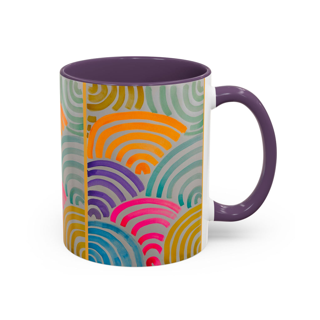 'Neon Arc' - Accent Coffee Mug (11, 15oz)
