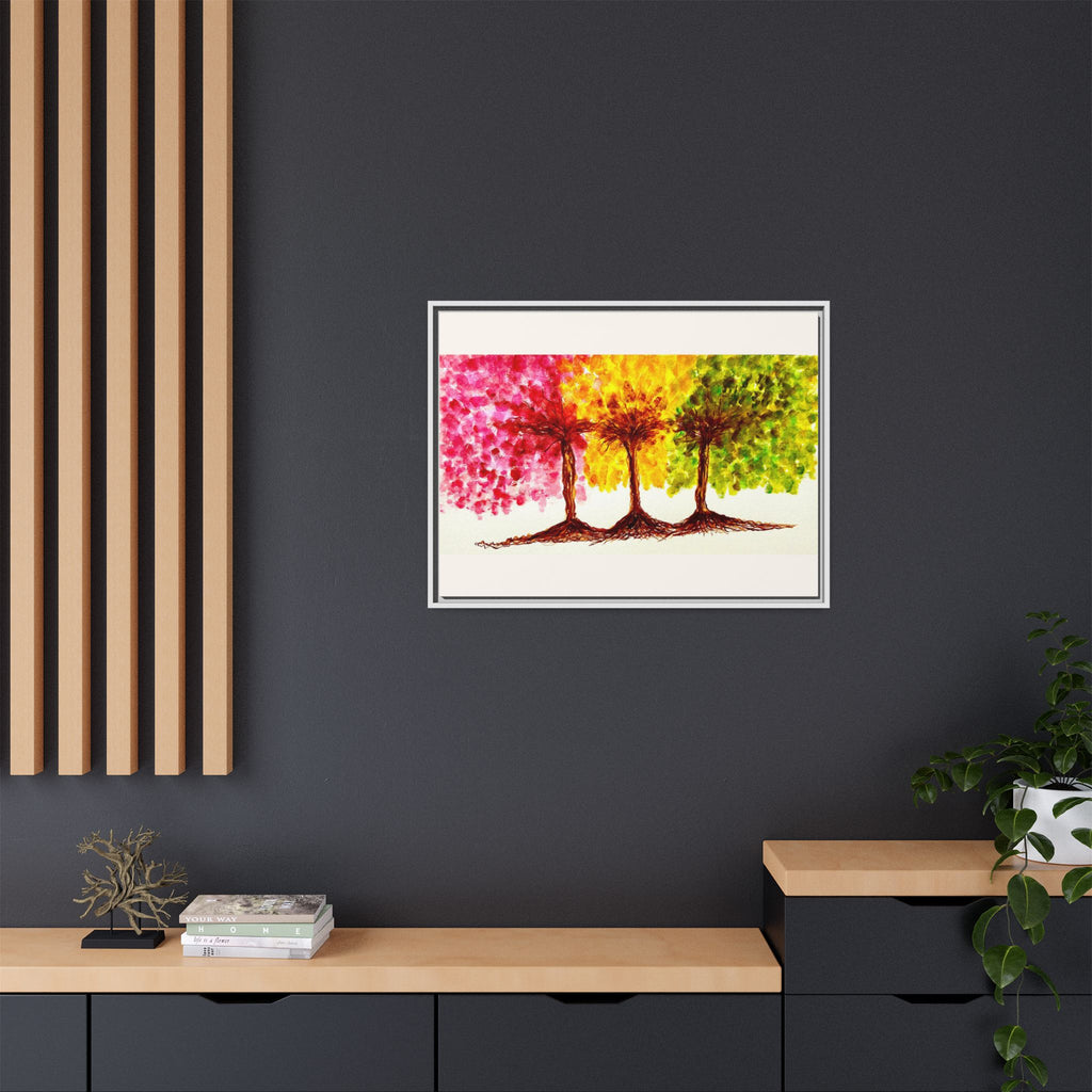'Serendipity' - Matte Canvas, Framed (Multi-color)