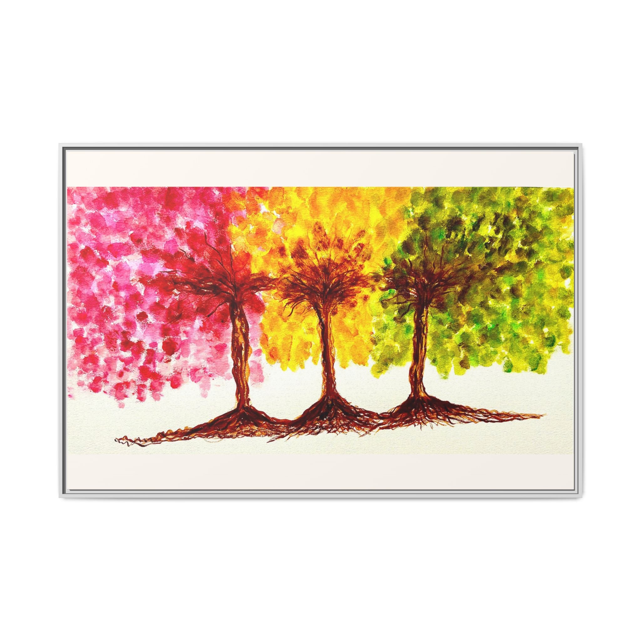 'Serendipity' - Matte Canvas, Framed (Multi-color)