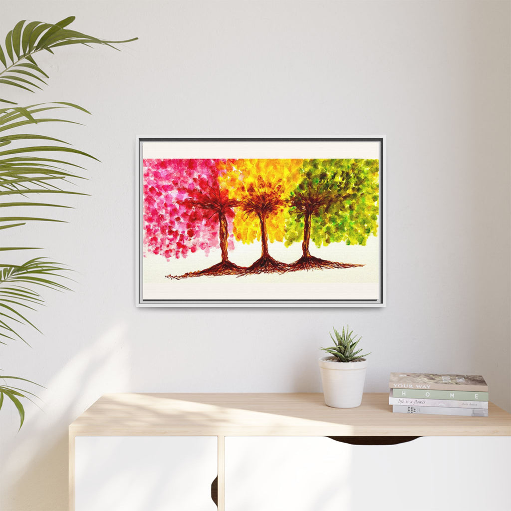 'Serendipity' - Matte Canvas, Framed (Multi-color)