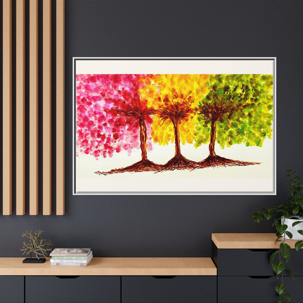 'Serendipity' - Matte Canvas, Framed (Multi-color)