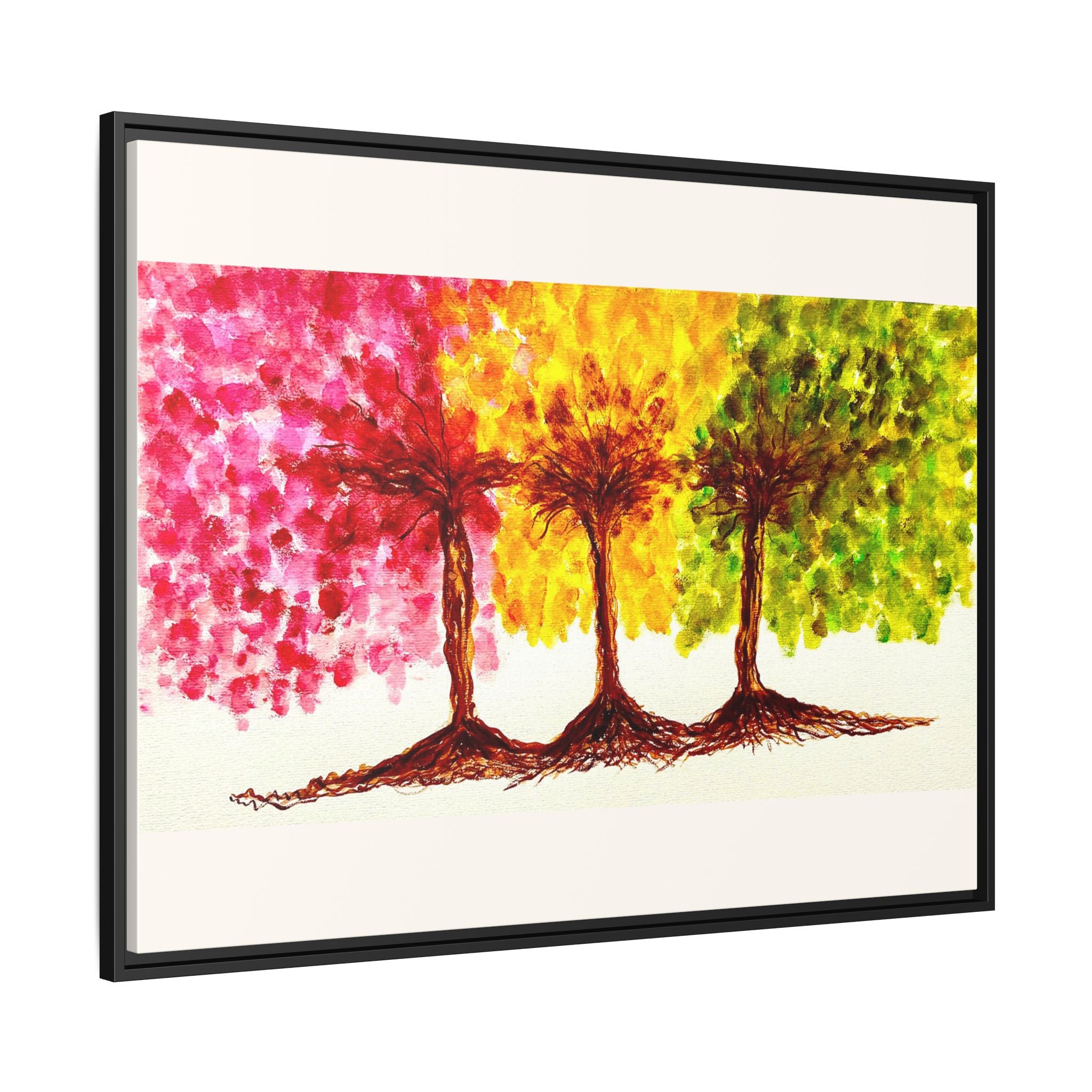 'Serendipity' - Matte Canvas, Framed (Multi-color)