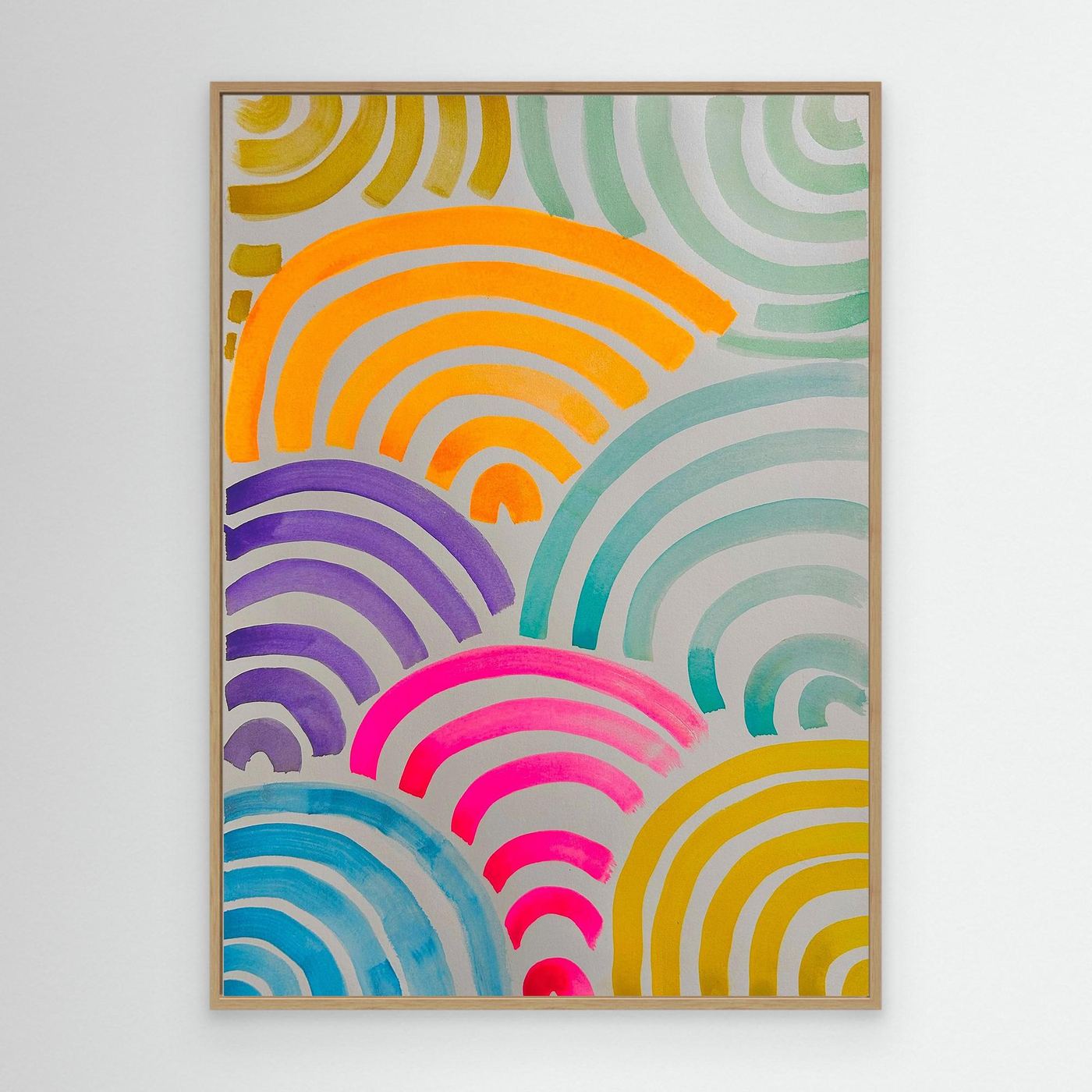 'Neon Arc' - Canvas