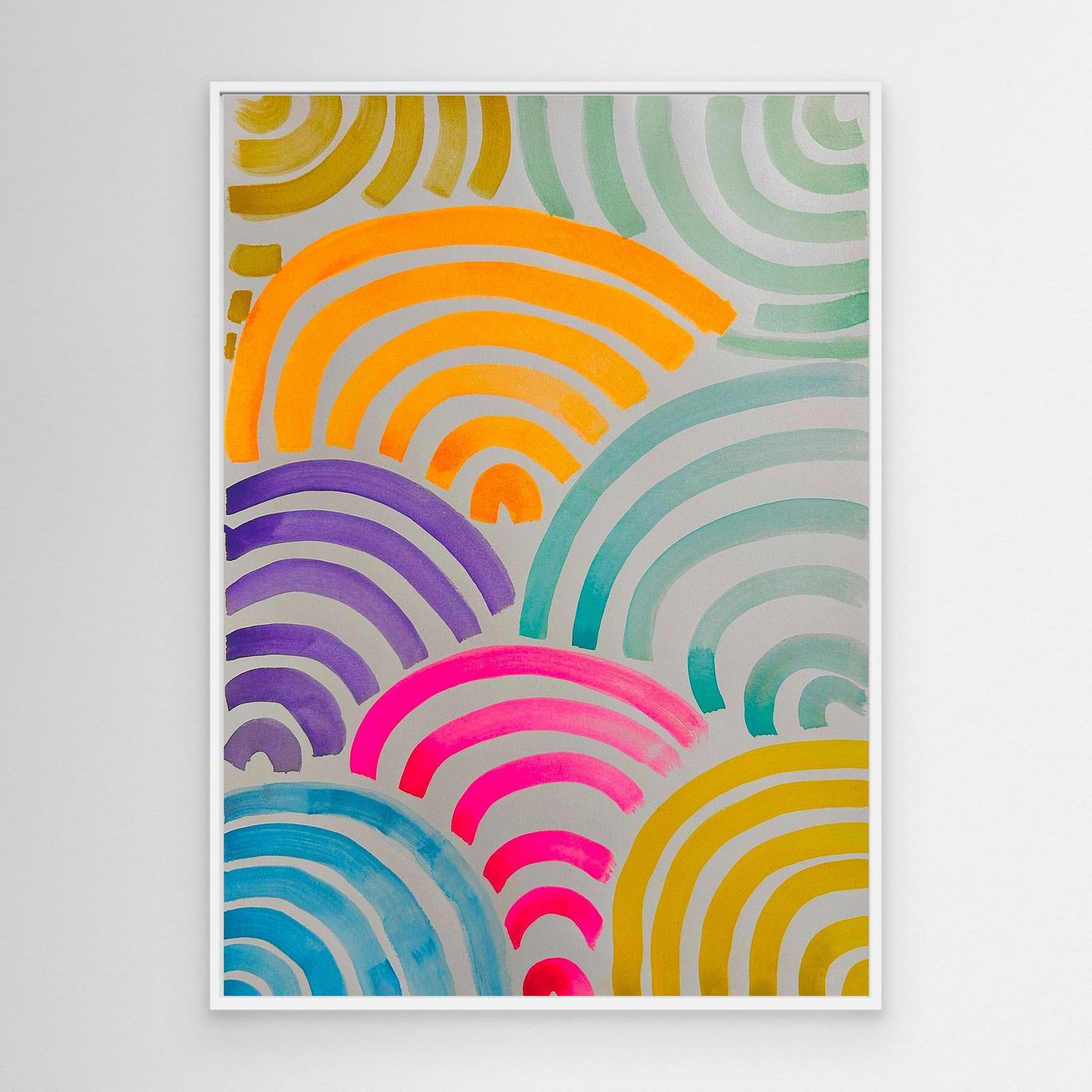 'Neon Arc' - Canvas