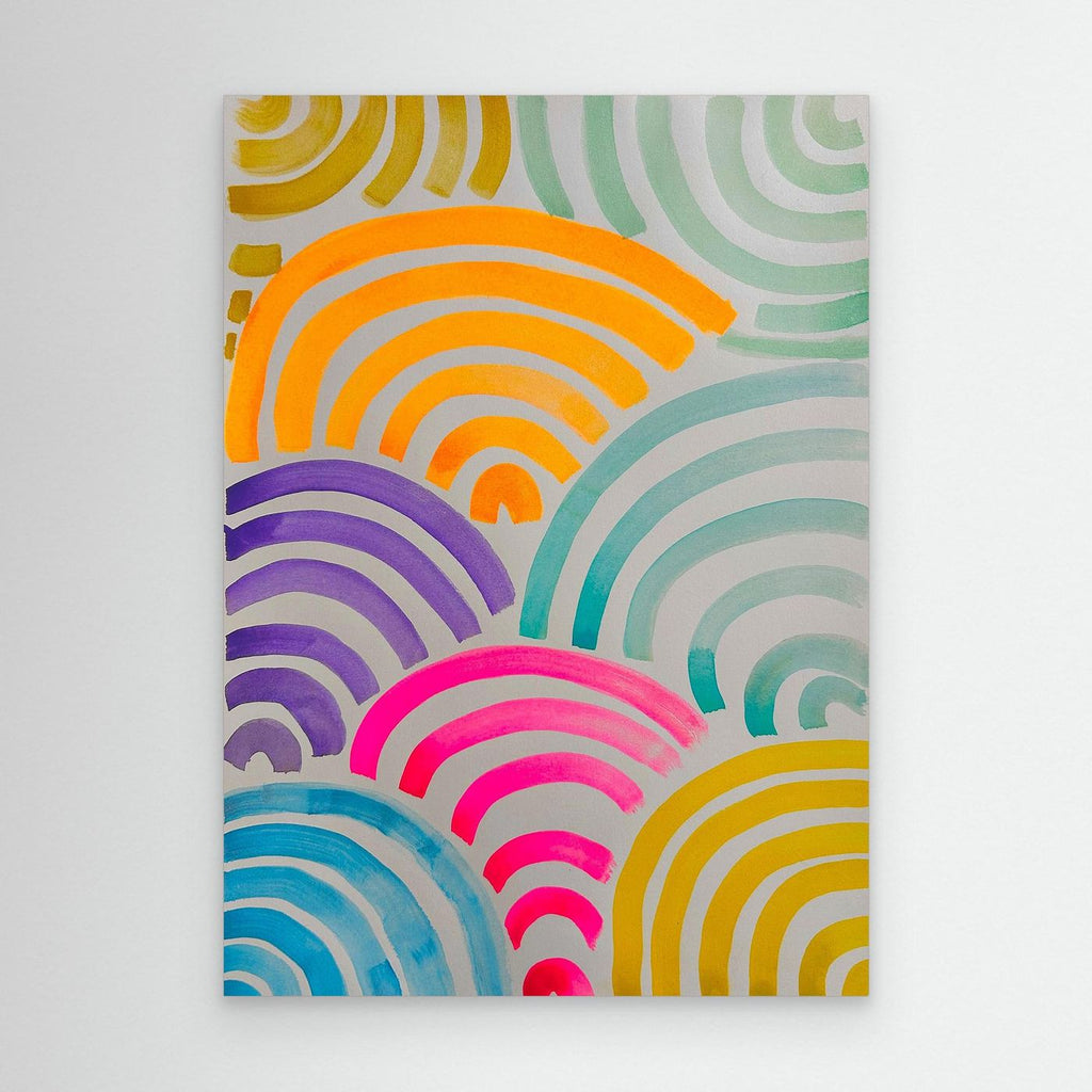 'Neon Arc' - Canvas